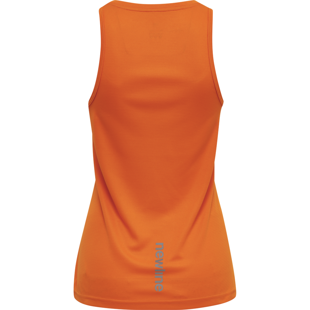 WOMEN CORE RUNNING SINGLET, ORANGE TIGER, packshot