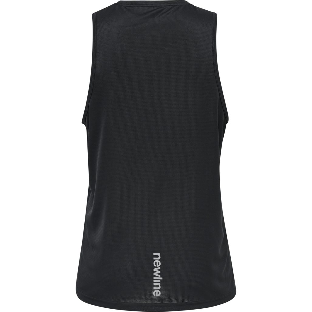 MEN CORE RUNNING SINGLET, BLACK, packshot