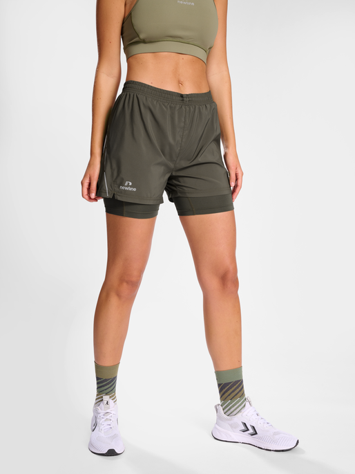 Newline nwlPACE 2IN1 SHORTS WOMAN BELUGA newlinesport