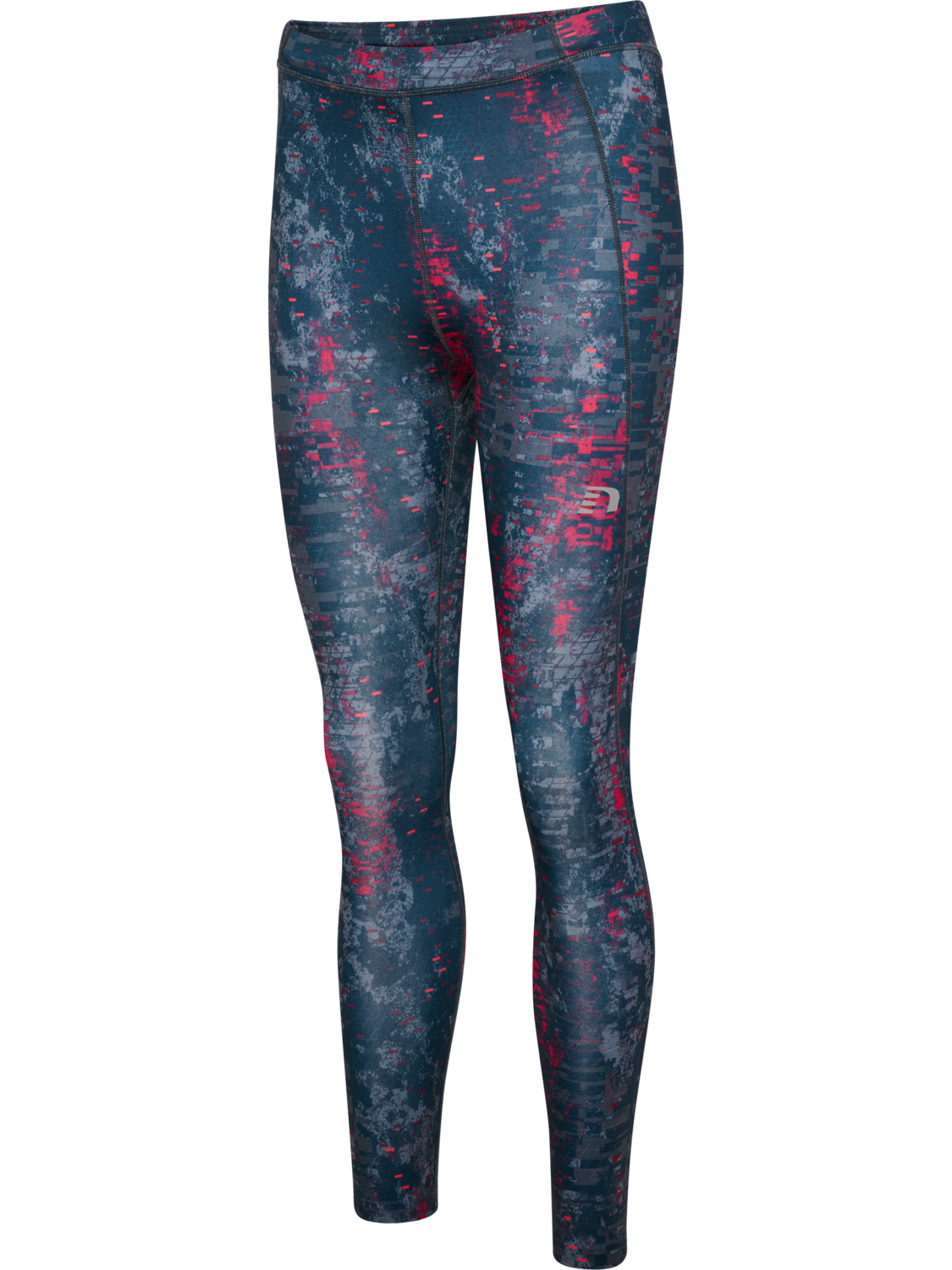 BLACK PRINTED WARM TIGHTS, PRINTED, packshot