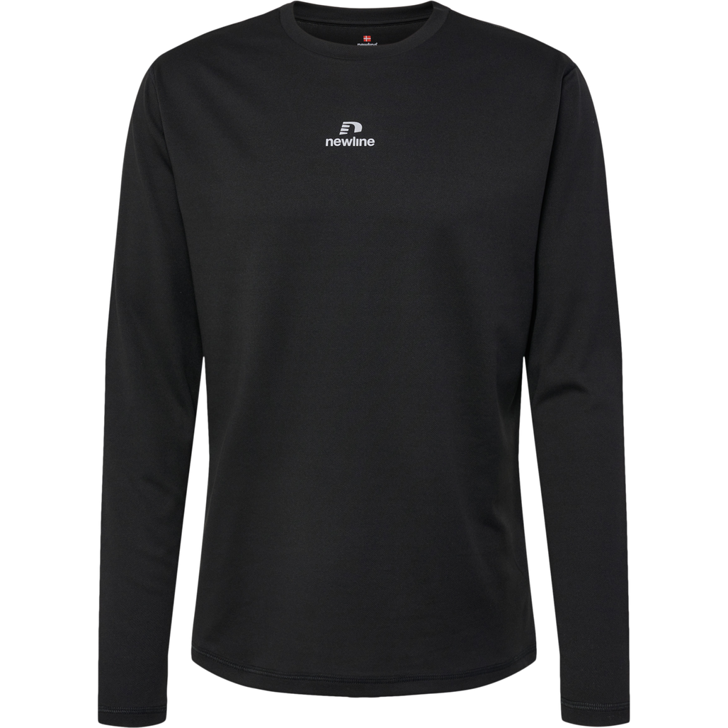 nwlBEAT POLY LS TEE, BLACK, packshot