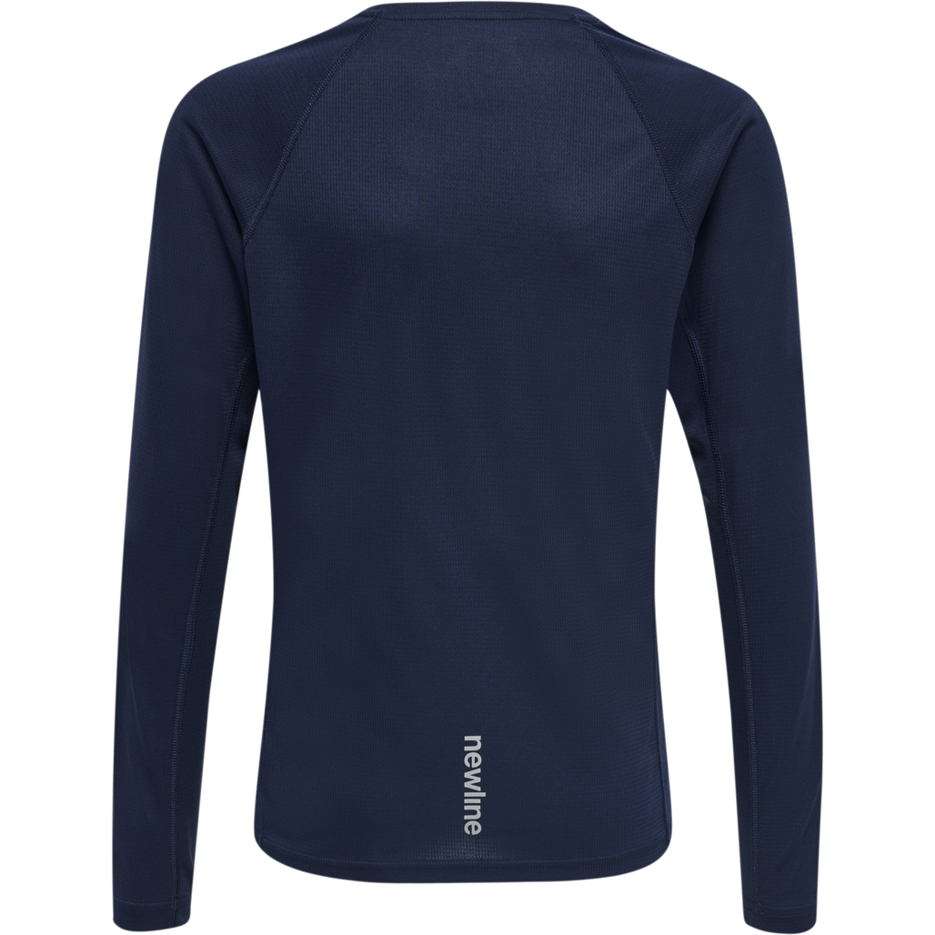 KIDS CORE RUNNING T-SHIRT L/S, BLACK IRIS, packshot